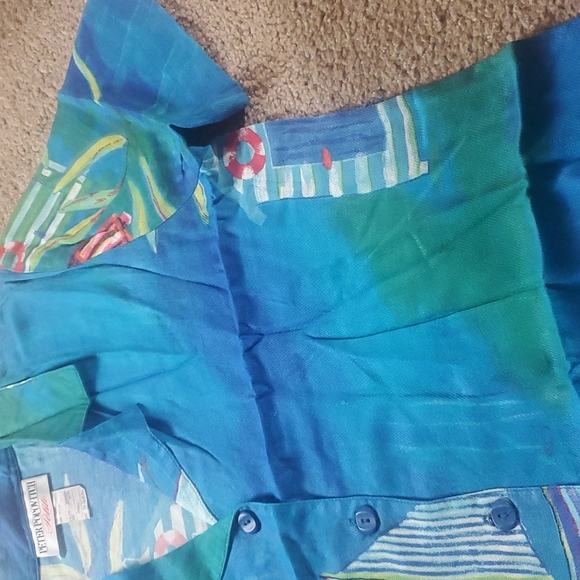 Colorful vtg. s/s Shirt Peter Popovitch S - Picture 5 of 7